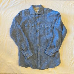 Joseph Abound Men's Blue Button-Up Shirt